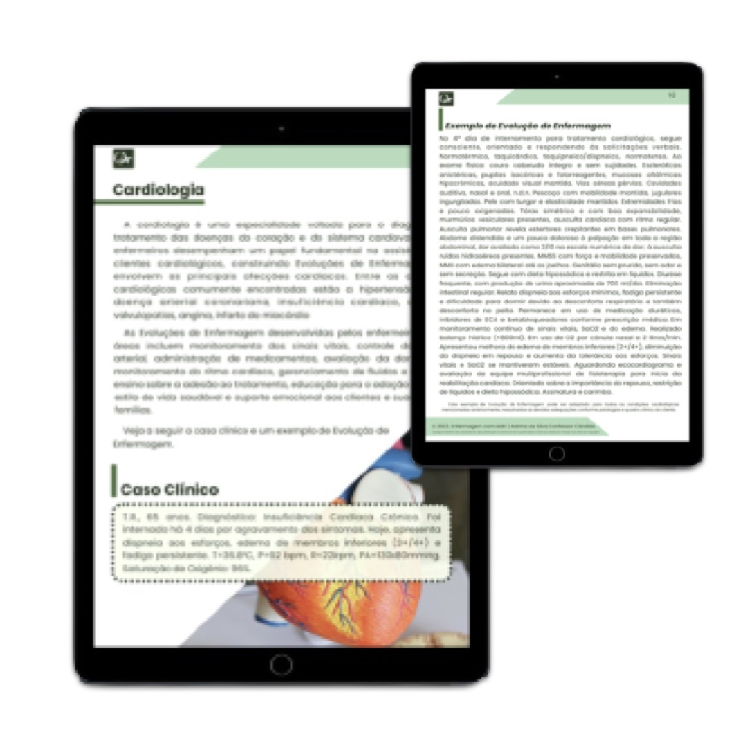 Capa do E-book Manual Básico de Evolução de Enfermagem